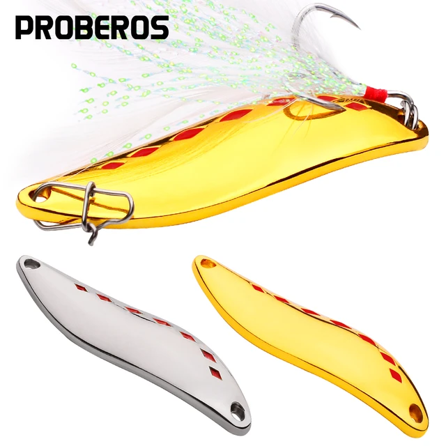 Metal Spoon Fishing Lures, Bass Bait, Feather Hook, Fishing Tackle, Silver,  Gold, 10g, 20g, 15g, 10G, 5g - AliExpress
