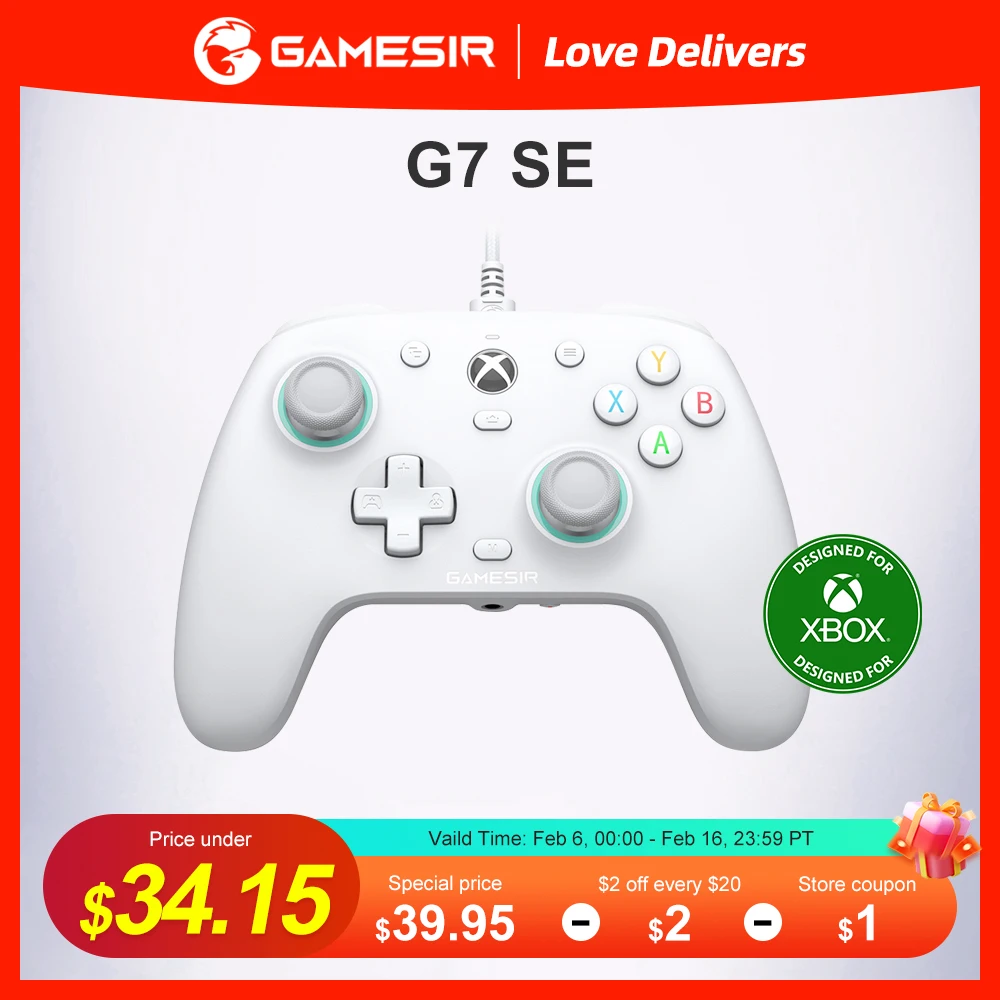 Gamesir G7 Se Gaming Xbox Serie X One Controller Gamepad Cablato Per Xbox Series X, Xbox Series S, Xbox One 100% Originale E Nuovo