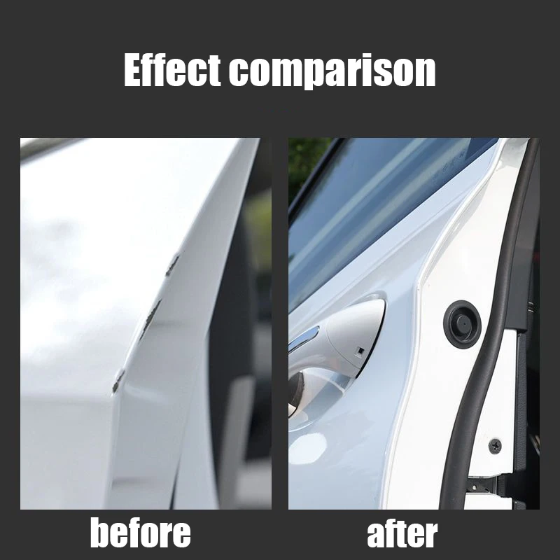 Car Door Protector Strips 5M Transparent Car Door Edge Rubber Scratch Protector Adhesive Side Doors Moldings