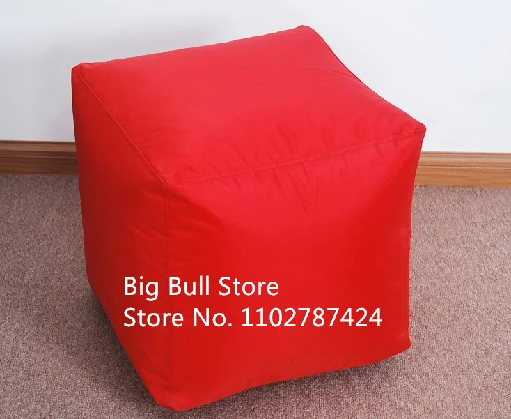 ottoman many colors cube outdoor waterproof bean bag pouf,LAZY-sitting cube beanbag pouf ottoman-tea pot holder