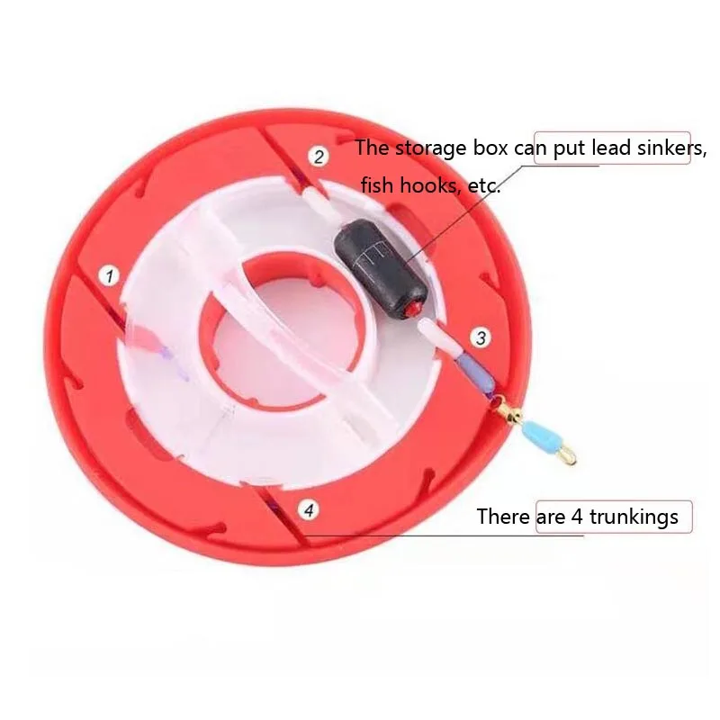 Random Color Spindle Silicone Main Spool W/Box Fishing Main Line Box Winding Board Not Hurting Line Closed Fishing Winding