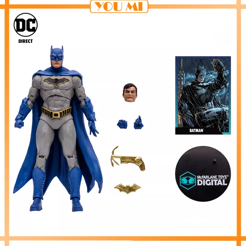 

Original Mcfarlane Batman Rebirth With Digital Action Figure Bruce Wayne Dc Multiverse Model Figurines Collectibles Kid Gift