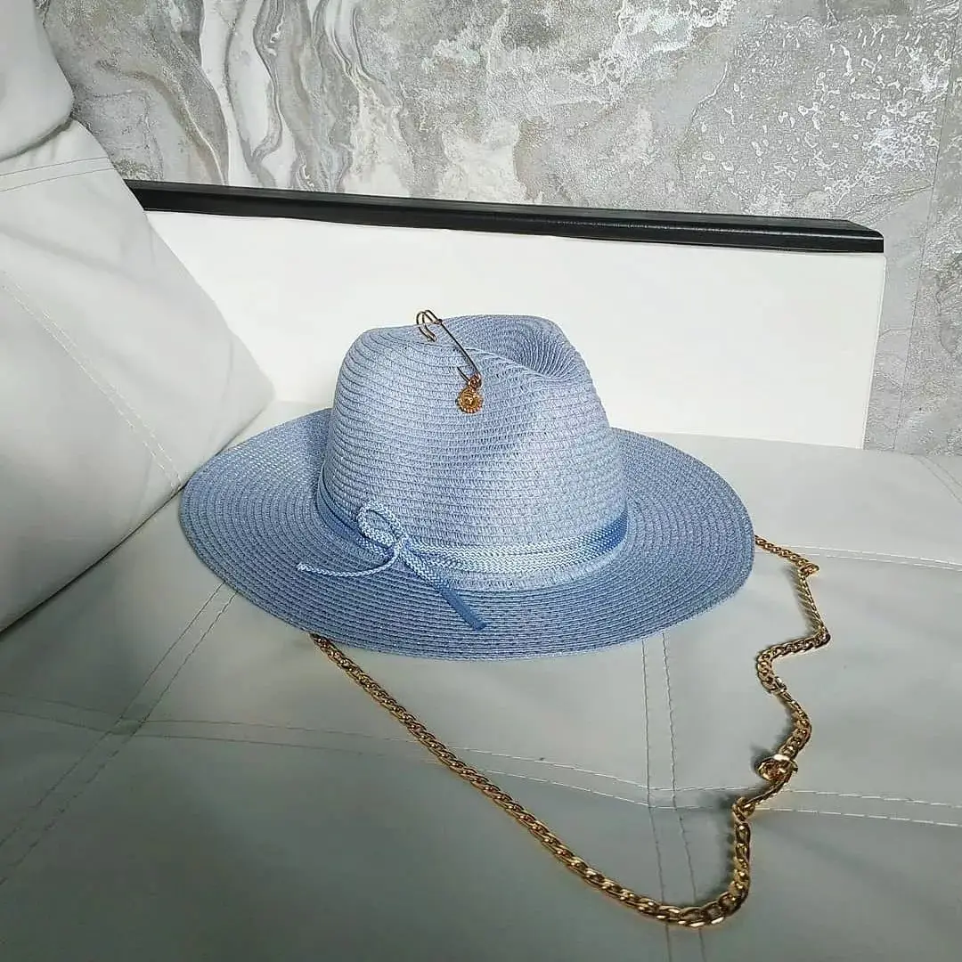 Sun Hat Sun Protection Hat Summer Lafite grass French Straw Hat for Women