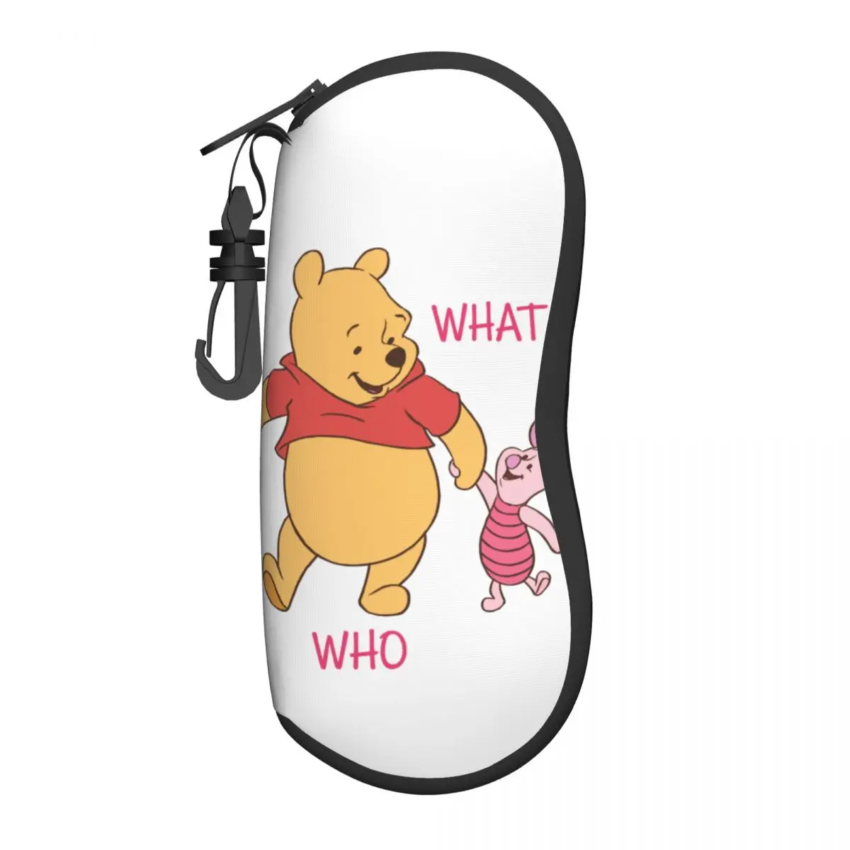 

Winnie Pooh & Piglet It's Not What We Have Quote Glasses Case Unisex Travel Zipper Glasses Protector Vintage Eyewear Container