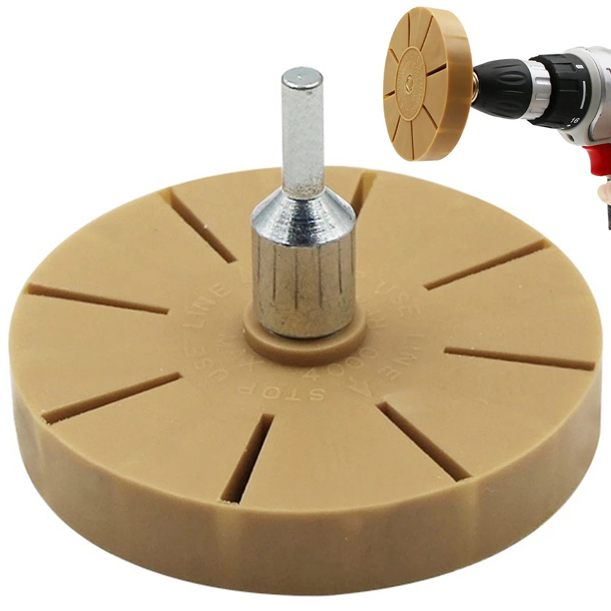 Car Sticker Remover 3.5Inch Decal Eraser Wheel Pneumatic Car Sticker Film Glue Remover Pin Stripe Removal Tool Car Adhesive Removal Tool Double