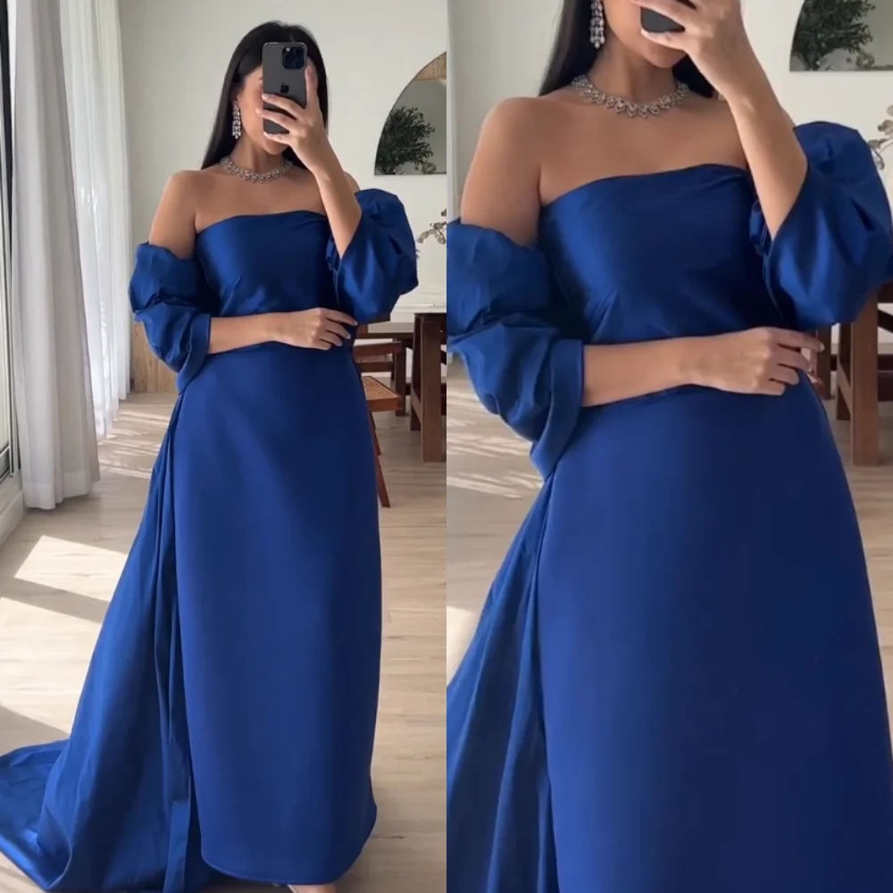 

Exquisite high quality Strapless A-line Sweep/Brush Prom Dresses Vertically Taffeta Evening Dresses party dress women elegant