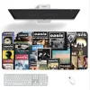 Rock Band O-Oasis Definitely Maybe Mouse Pad Computer Laptop Gaming Office Wrist Guard Non Slip Keyboard Pad 2