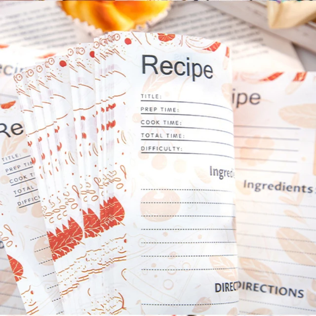 Mr. Paper, 104 pagine/libro, libro a spirale per ricette della serie Healthy Diet, taccuino per messaggi di registrazione della vita per regali di amici 5