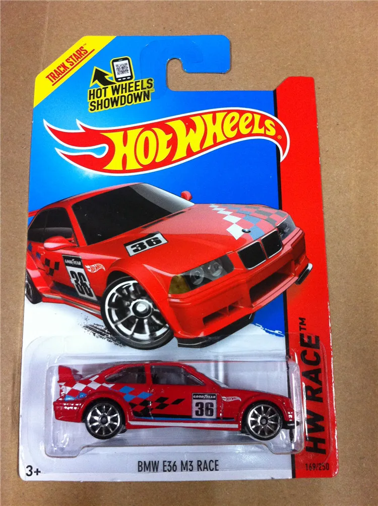 ホットウィール 1:64 BMW E36 M3 レースシリーズダイキャスト