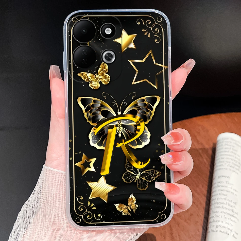 Couple Love Letters Soft Clear Silicone Phone Case - Full Protection & Anti-Slip Bumper