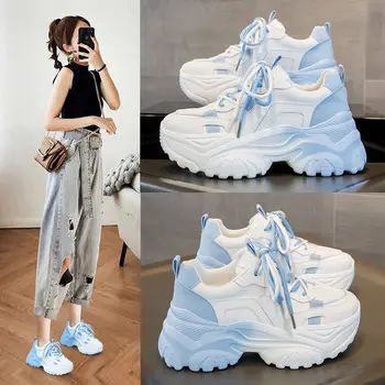 Women Sneakers 2026 New Fashion Casual Sports Shoes Women Autumn Lace-up Mesh Breathable Women's Running Shoes Zapatillas Mujer 1