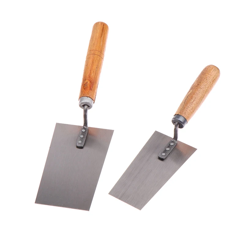 1PCS Cement Float Margin Trowel Bucket Stainless Steel Concrete Finishing Trowel Spatula Construction Tools Wooden Hand Tool