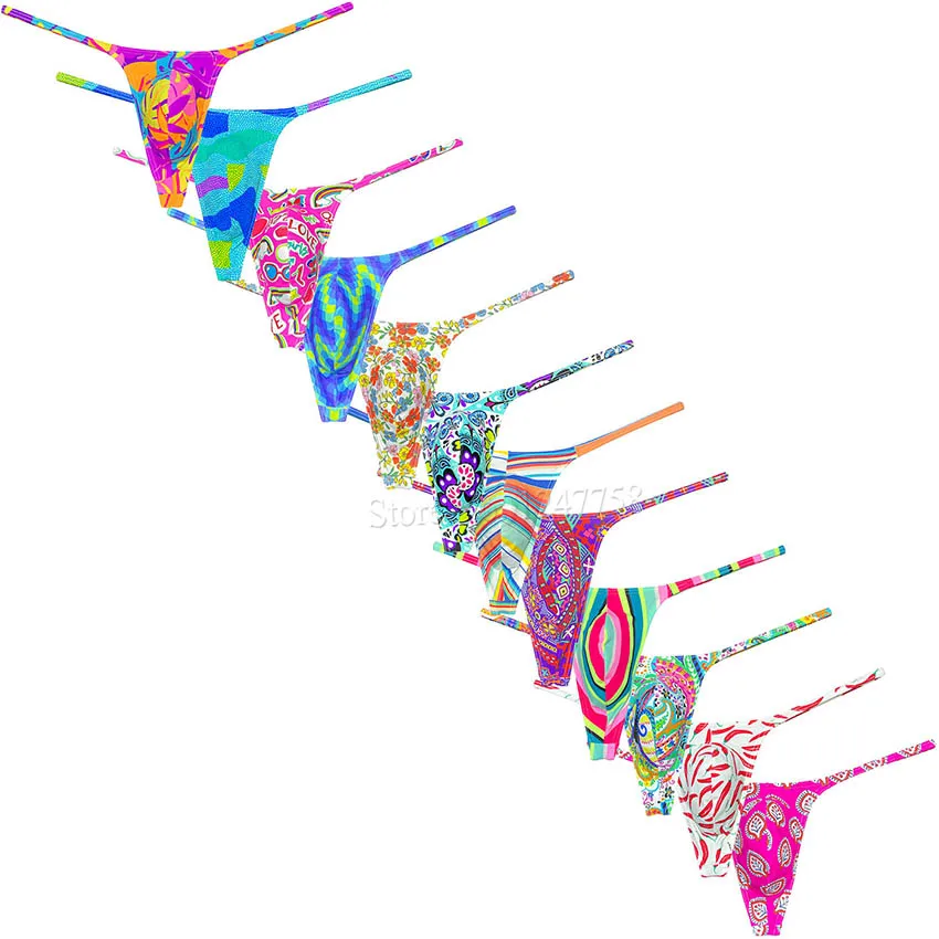 Men's Slim Pouch String Thong Underwear Penis Pouch Male Bikini Swim String Jockstrap Tangas