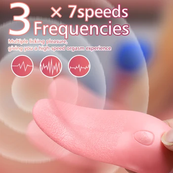 Tongue Licking Vibrator For Women G spot Clitoral Stimulator Mini Clit Sex Toys for Women Rechargeable Nipple Female Masturbator 5