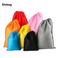 StoBag Non-woven Drawstring Bags Shoe Clothes Storage Fabric Reusable Pocket Travel Organizer Pouches Custom Logo(Extra Fee) 1