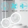Nordic Ceiling Fan Lamp Bedroom Lamp Modern Simple Dining Room Invisible Ceiling Fan Lamp Fan All-in-one Lamp With Fan For Bedro 4