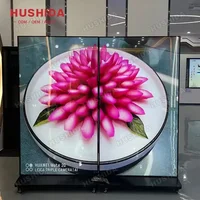 Hushida 43 49 55 75 85 Inch 2K 4K Full HD Wifi Media Lcd Advertising M onitor Touch Screen  Floor Standing Digital Signage 1