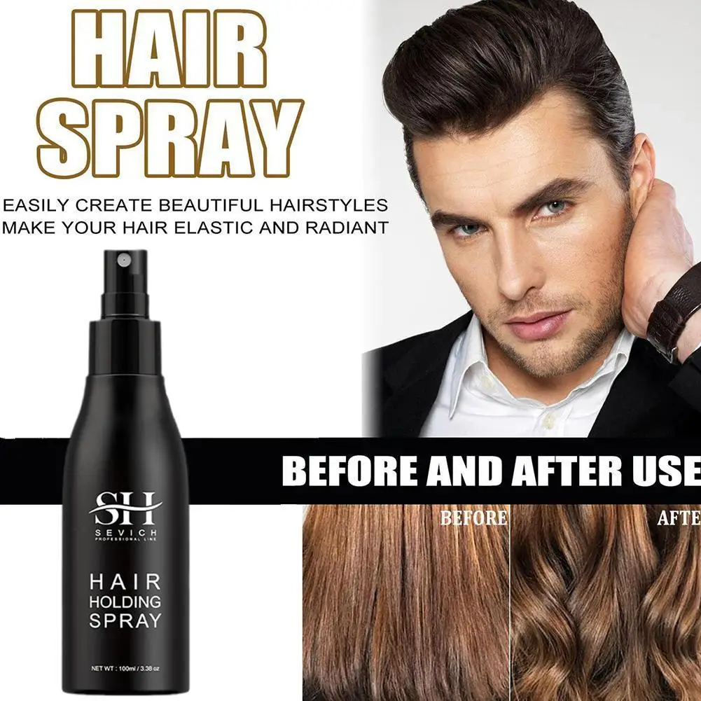 

New Hair Hold Spray Water Applicator for Styling Working Hair Building Fibers Hairdresser Water Hair Fixing Spray 100ML I8H4