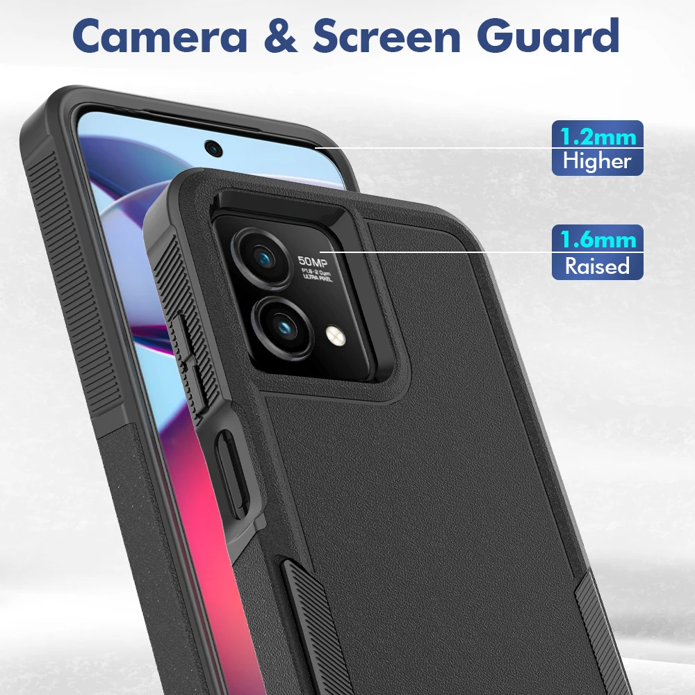 Stylish Dual-Layer Hybrid Armor Case with Shockproof Protection
