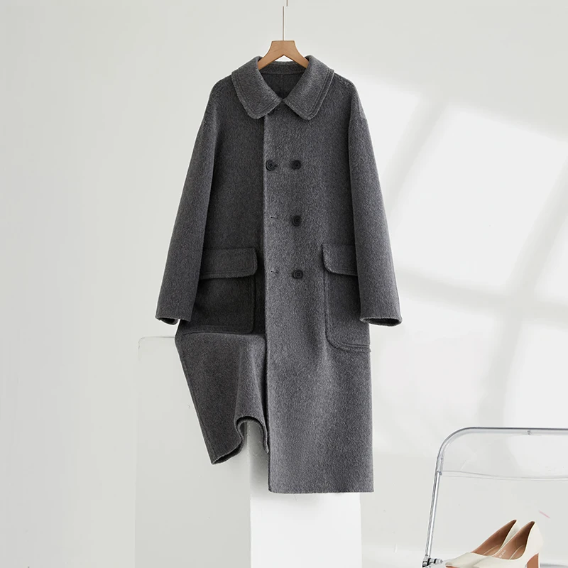 

Exclusive welfare price for live streaming room, long and medium length double-sided wool coat