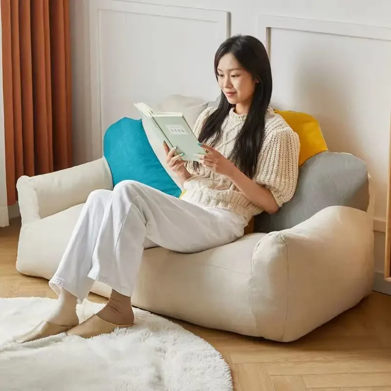 Lazy Bean Bag Tatami Sofa Single 2 Seater Small Filling Sofa Ergonomic Comfortable Divani Soggiorno Modern Living Room Furniture