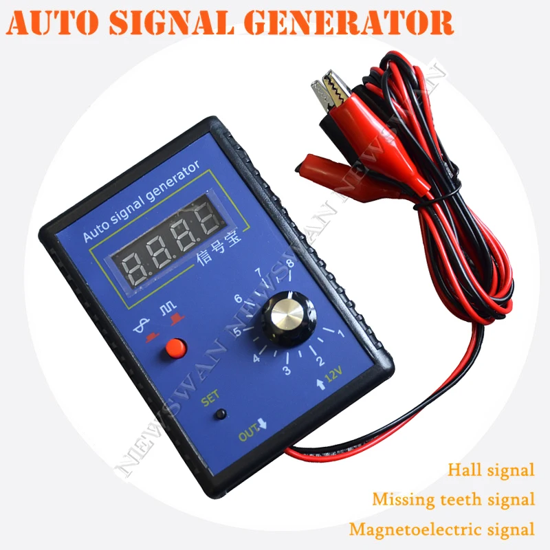 

Portable Auto Vehicle Signal Generator Car Hall Sensor And Crankshaft Position Sensor Signal Simulator Meter 2Hz- 8KHz