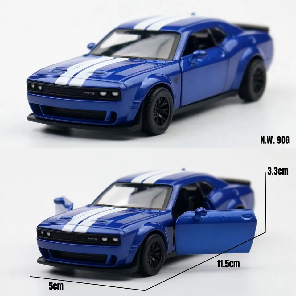 1/44 ダッジチャレンジャー SRT ヘルキャットおもちゃの車モデルダイ