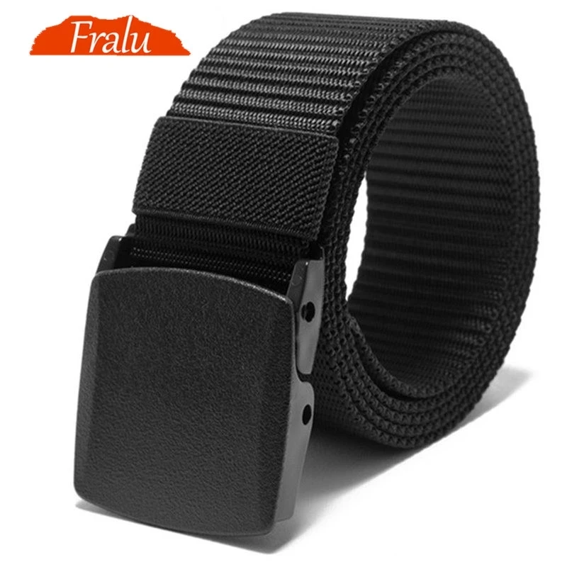 FRALU Automatic Buckle Nylon Belt Male Army Tactical Belt Mens Military ...