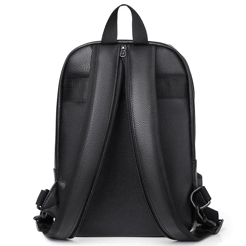 Mini Zaino da uomo Moda Piccolo Uomo Multifunzione Borsa da petto Zaino da viaggio Zaini da viaggio Zaino da uomo 2024 Pu Bagpack in pelle - immagine 5