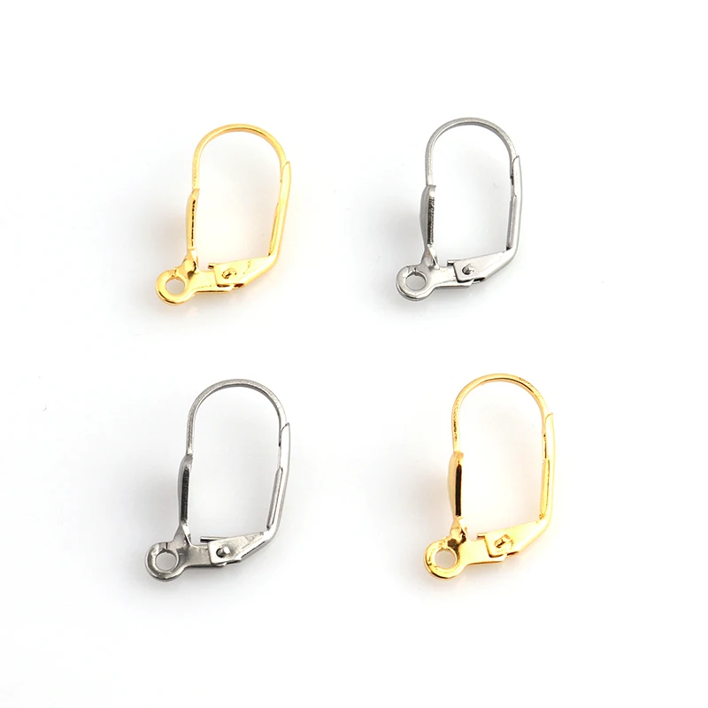 20pcs/Lot 316 Stainless Steel DIY Earrings Hoop Earring Findings Jewelry  Making Supplies Clasps Hooks Jewelry Making Accessories - AliExpress