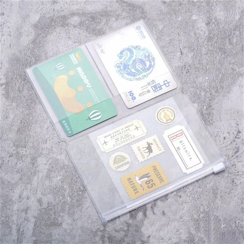 PVC Zipper Bag for Midori Travelers Notebook Journal Planner Accessory