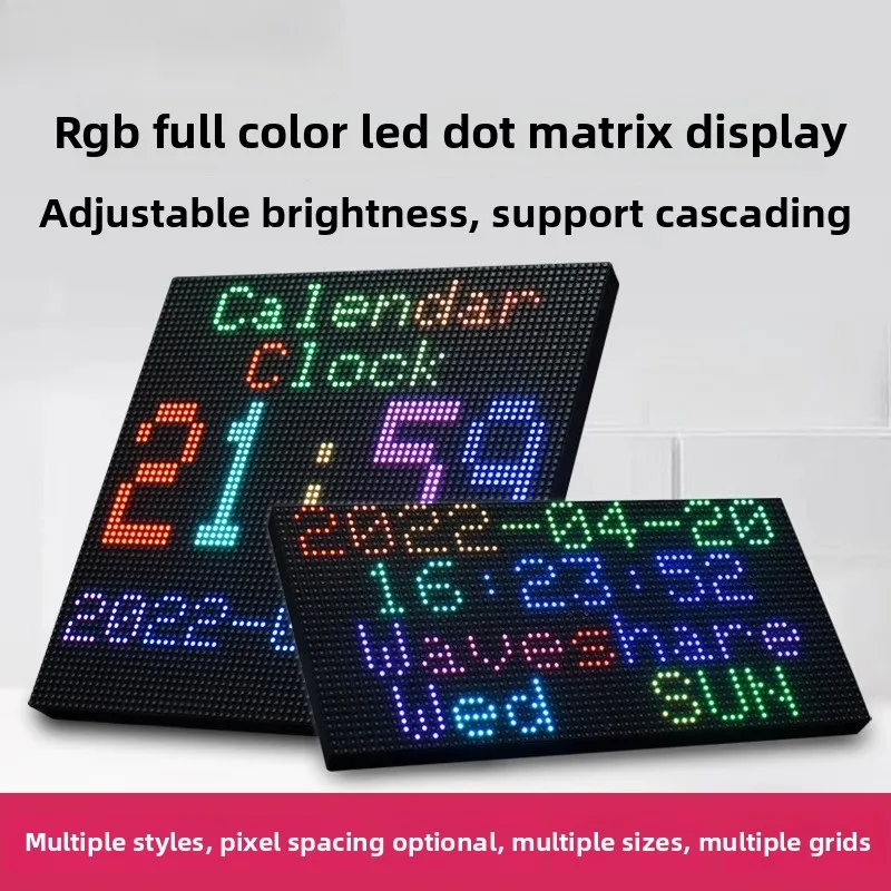Raspberry Pi LED dot matrix display RGB full color display module ...