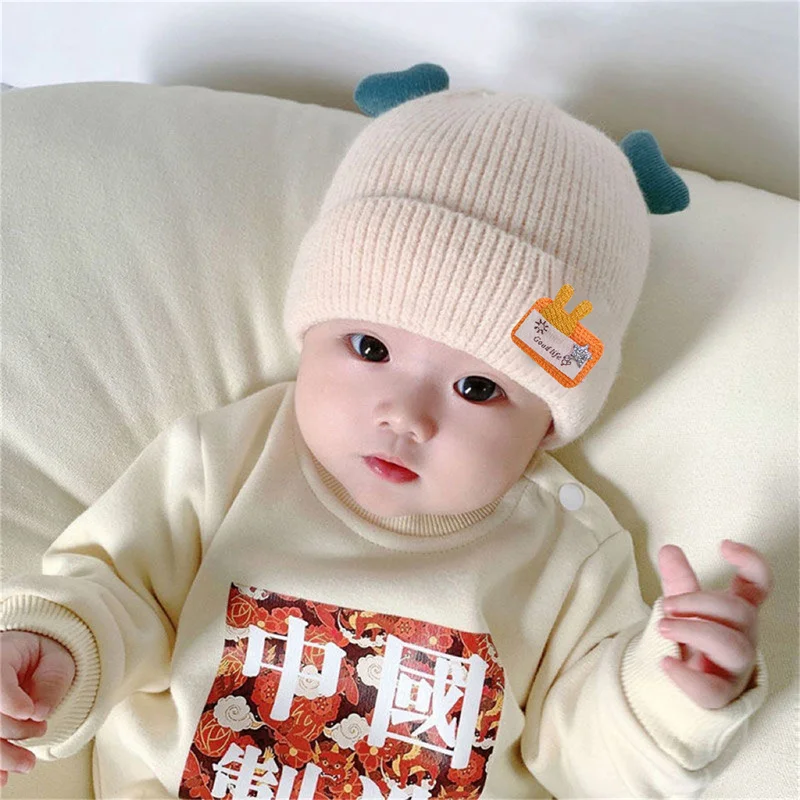 

Baby Hat Winter Warm Windproof Boy and Girl Fetal Cap Love Cover Comfortable Soft Skin Friendly Children's Knitted Hat