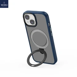 WiWU Magnetic Foldable Stand Waterproof Phone Case - iPhone 15 Pro Max (Blue)