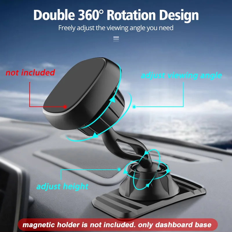 mobile wall stand 360 Rotation Dashboard Base 17MM Ball Head for Magnetic Car Phone Holder Stand Magnet Mount Smartphone Support Bracket Accessory mobile stand