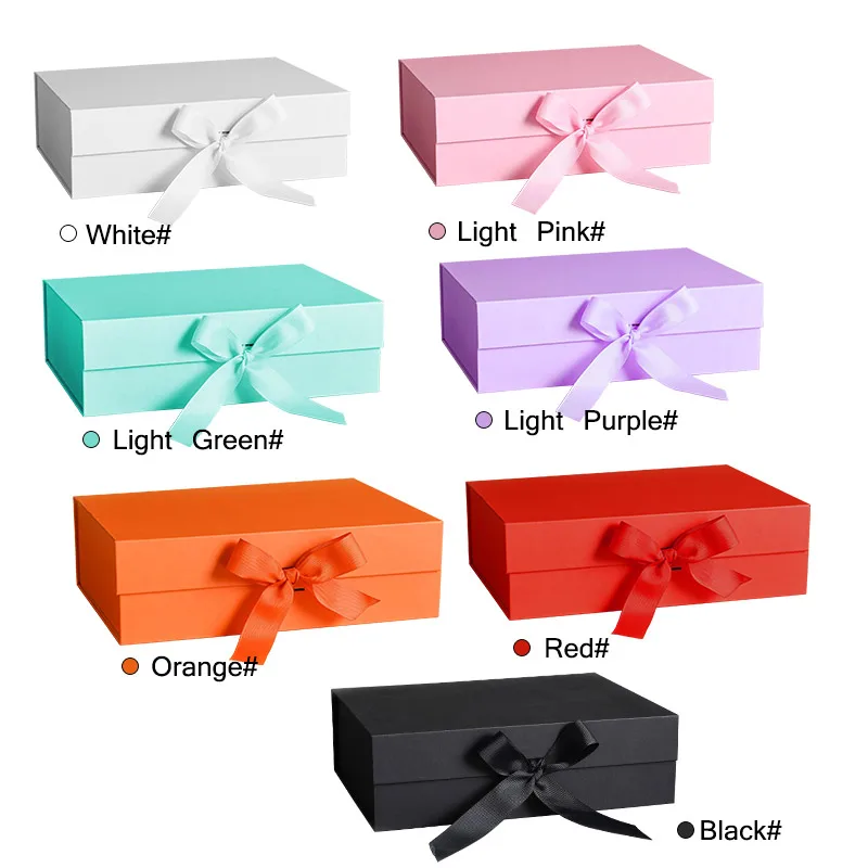 PACKQUEEN Large Kraft Gift Box With Window, 13.5x9x4.1 Inches Clear Gift Box For Present Contains Ribbon, Card, Groomsman Proposal Box With Magnetic - View #11