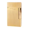 2025 Original JT. Dunant Cigarette Gas Ligne2 Lighter Metal Wiredrawing Tobacco Smoking Tools Father Man Luxury Gift 1