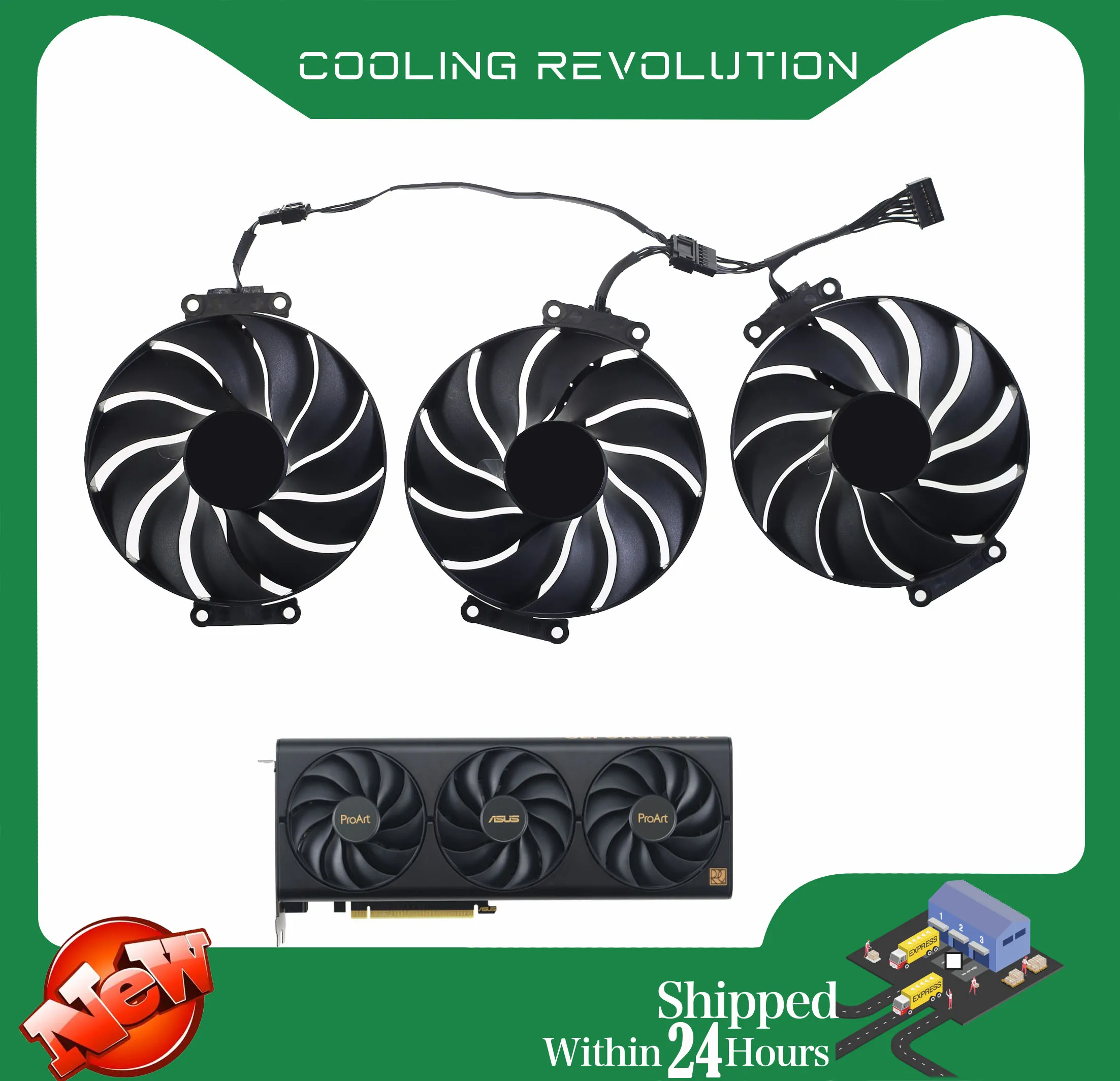 Ventola Della Scheda Grafica 90Mm Muslimatexpla09215B12H Dc12V Per Ventola Proart Geforce Rtx 4070 4060 Ti 4060