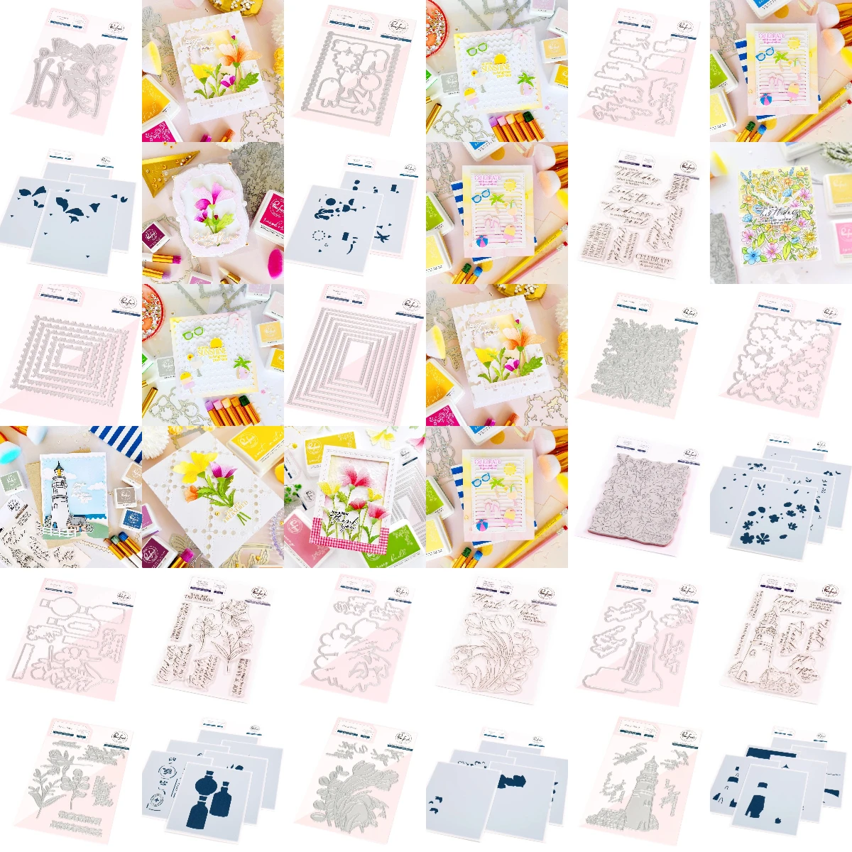 Garden Medley Cling Dies Stamps Stencil DIY Scrapbooking Crafts Maker Photo Album Template Handmade Decoration stickers scrapbooking supplies embossing stamps metal cutting die