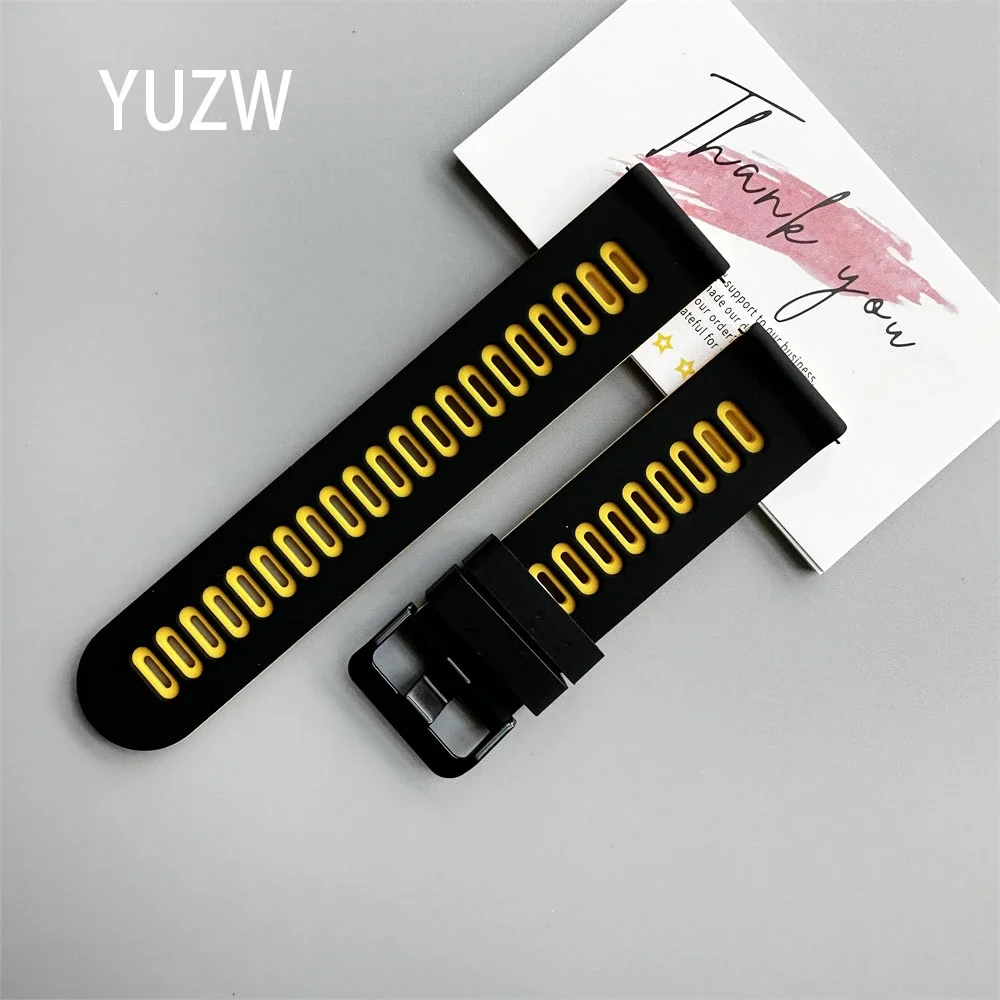 Sports Silicone Wrist Strap - 20mm/22mm Adjustable Watchband Bracelet