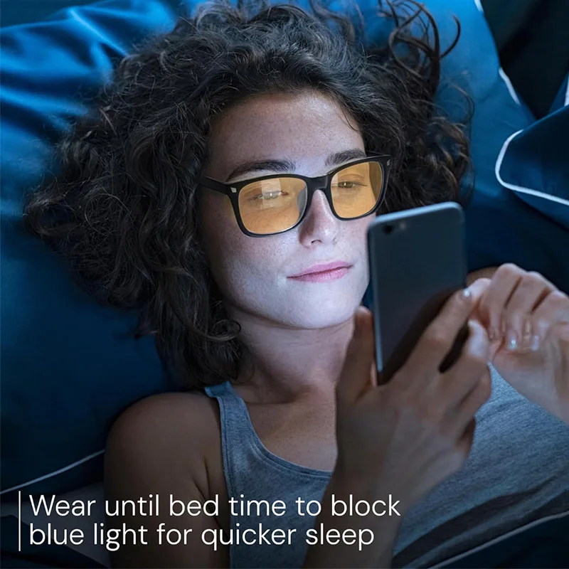 Classic Red Lens UV400 Blue Light Blocking Square Glasses