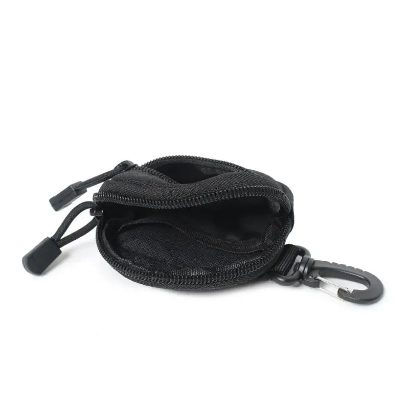 652F Leichte, runde Taschen-Organizer mit Karabinerhaken, Reißverschlüssen, Haltbarkeit, Polyester-Konstruktion, runde Box