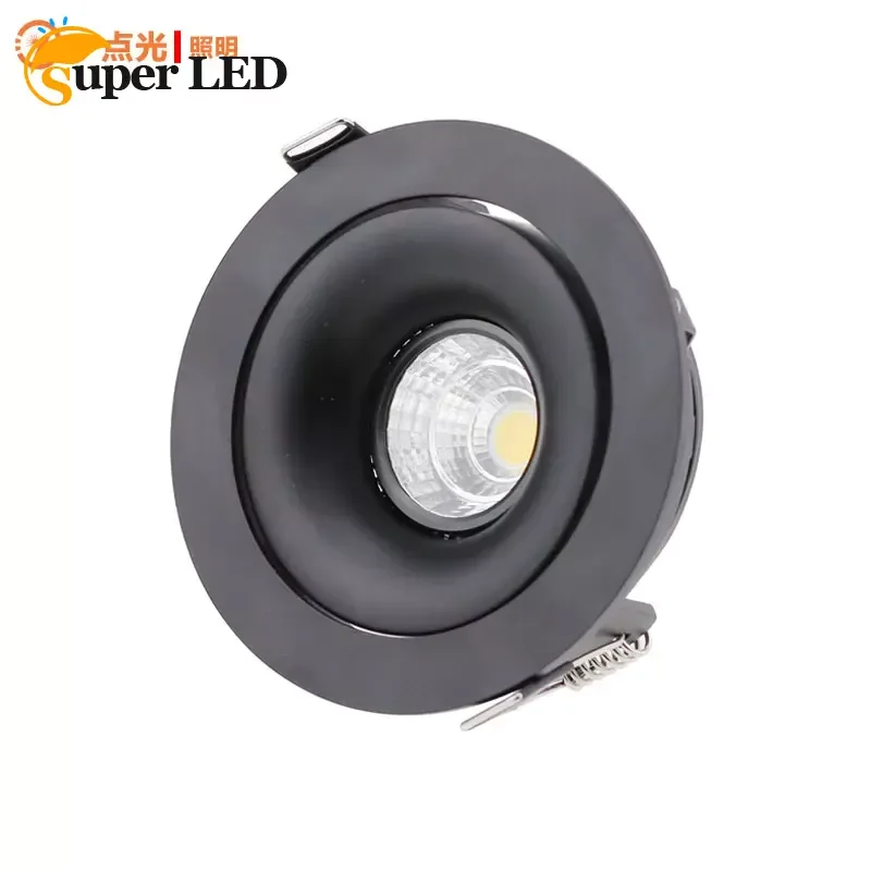LED Recessed Eyeball Spotlight Square Casing White Frame Set Ceiling Downlight Down Light Lampu Siling