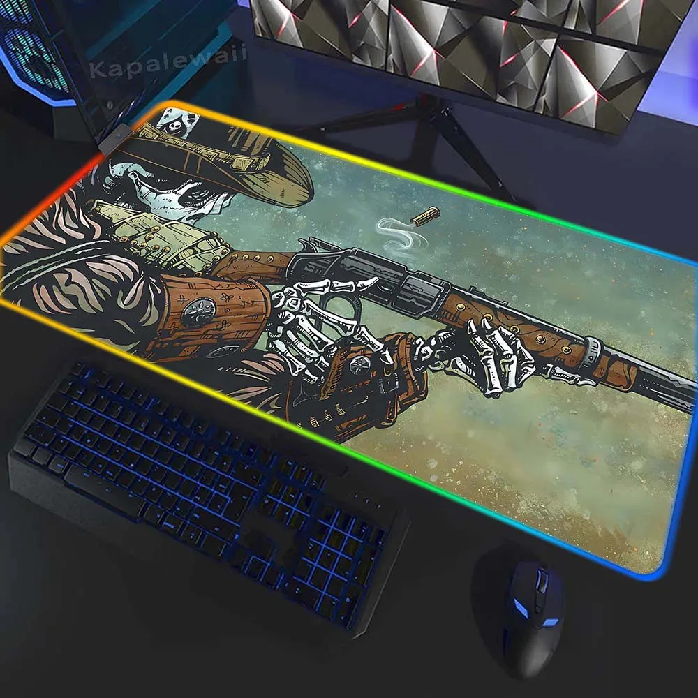 

Japanese Anime Large Mouse Mat XXL Glowing USB LED Computer Mouse Pad RGB Gaming Mousepad Gamer Speed Accessories Keyboard Pads