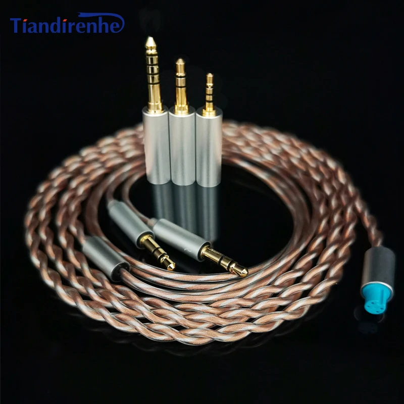 

3 в 1 кабель для наушников 6N, однокристальный медный 4-контактный 2*3,5 мм для Hifiman Sundara Ananda HE1000se HE6se he400i he400se Arya He35x