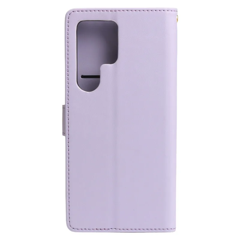 Phone Case With Strap Leather Wallet Flip For Samsung Galaxy_voghion.com
