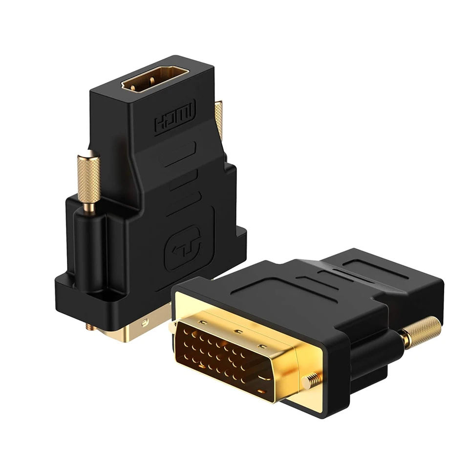 Bi-Directional DVI to HDMI Adapter for Gaming and Monitors