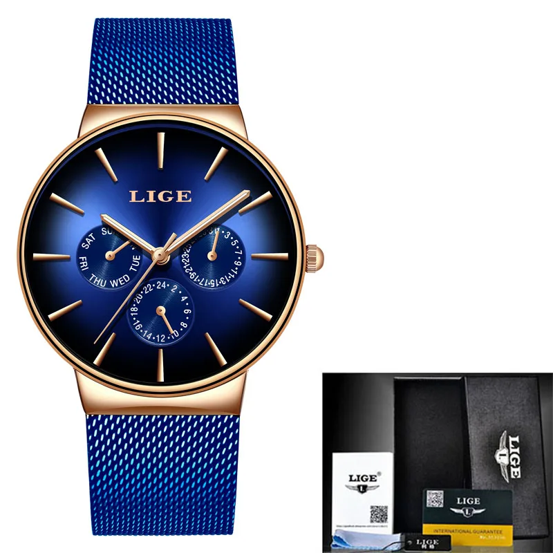 Luxury Women's Quartz Wristwatch with Mesh Steel Bracelet - Waterproof Fashion Timepiece