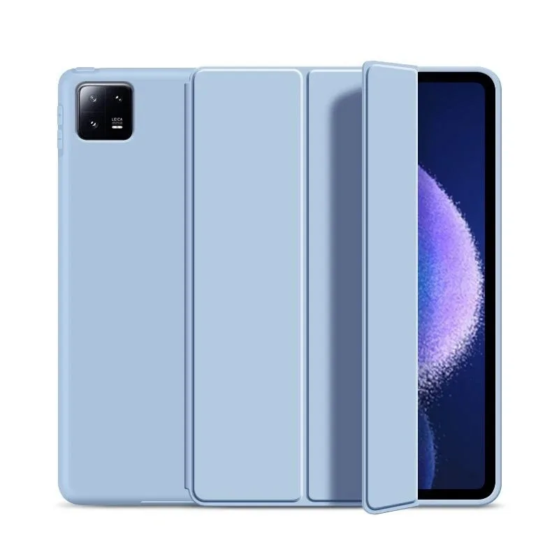 Premium Tri-Fold Flip Case with Magnetic Stand - PU Leather Protective Cover with Auto Sleep/Wake Function