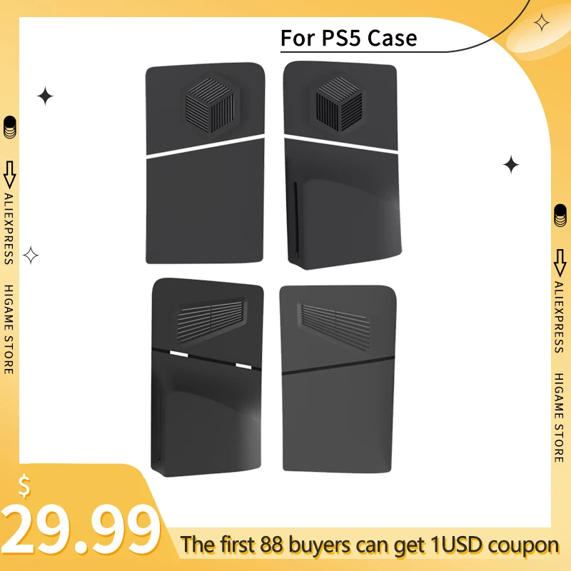 

Игровые аксессуары для PS5Slim, корпус для замены CD версии PS5Slim UHD, сменный корпус для игрового узла с отверстиями